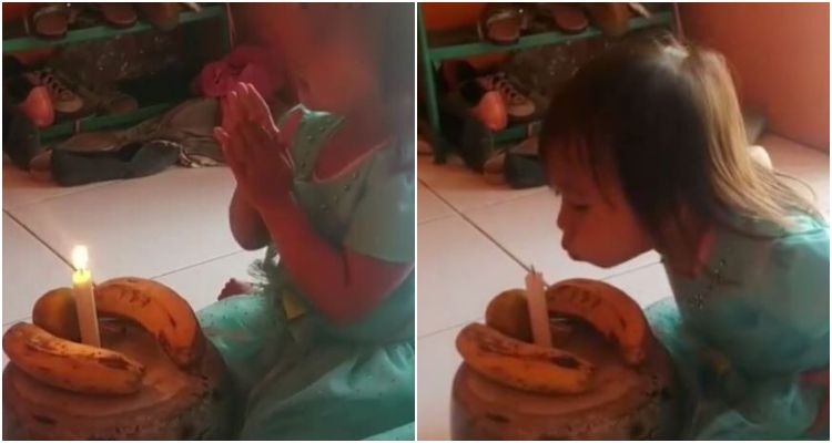 Niña celebra su cumpleaños con pastel de plátanos, fue la más feliz (VIDEO)  - MTP Noticias