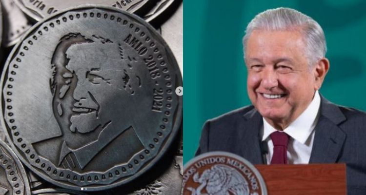 AMLO moneda conmemorativa de 100 pesos