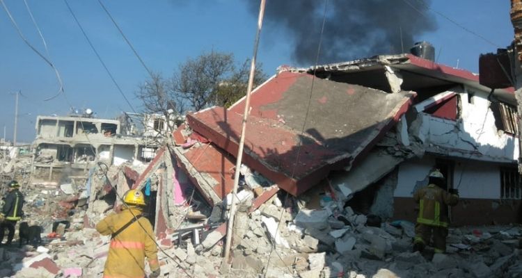 Casas destruidas en Xochimehuacán