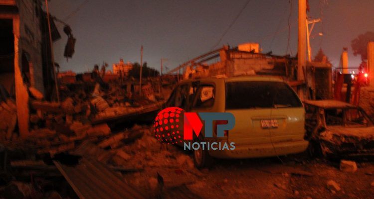 Daños por explosión en Xochimehuacán