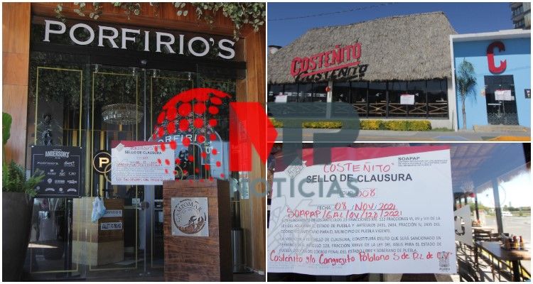 clausuran restaurantes Angelópolis
