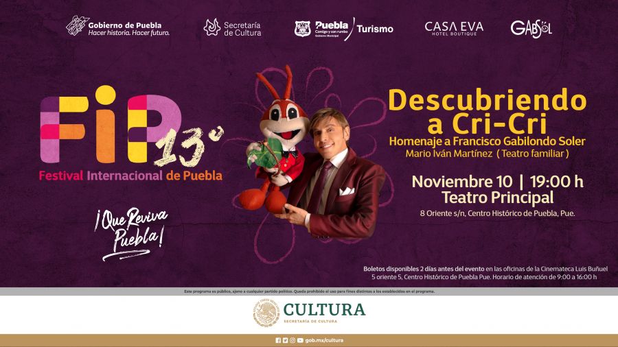 Festival Internacional de Puebla con cri cri
