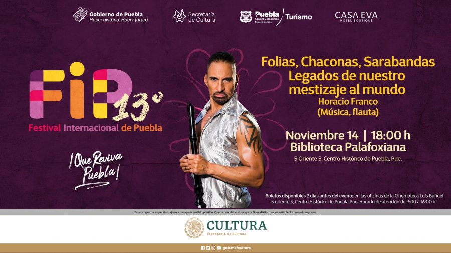 Festival Internacional de Puebla con Horacio