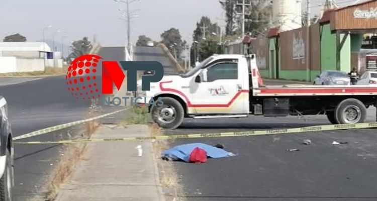 Mujer atropellada en la federal México-Puebla