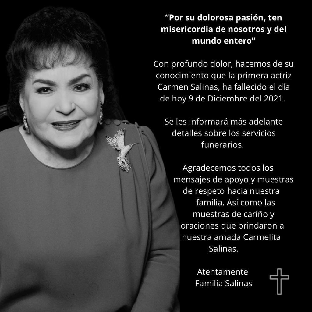 Carmen Salinas muere