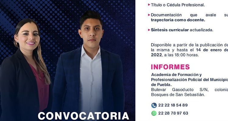 Solicitan instructores en gobierno de Eduardo Rivera