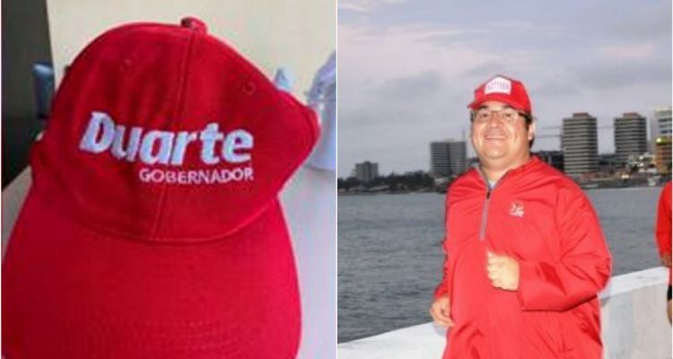 Venden gorra de Javier Duarte en 20 mil pesos
