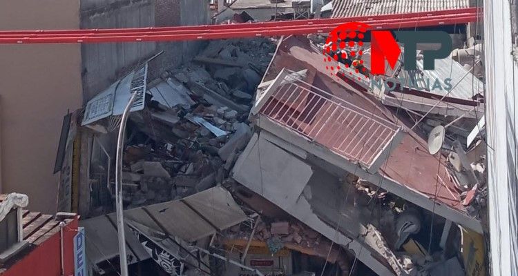 edificio colapsado Puebla