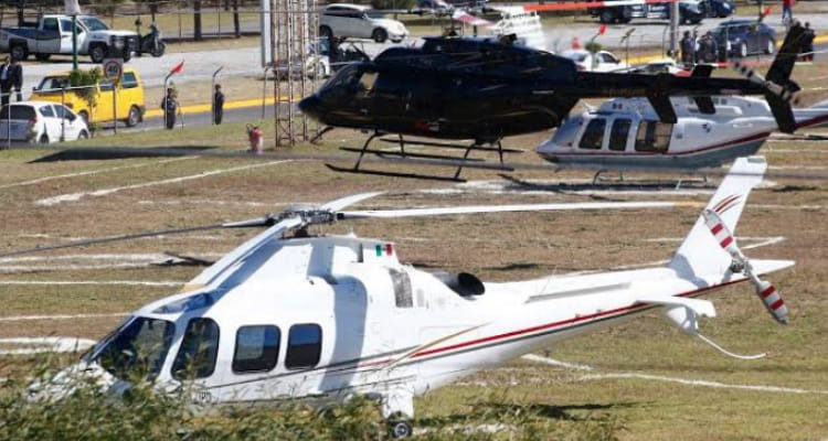 Helicópteros del gobierno de Rafael Moreno Valle