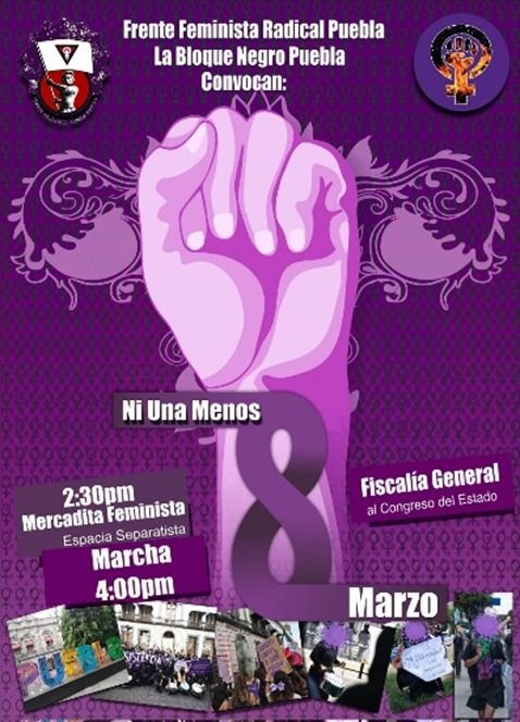 marcha Puebla feminista
