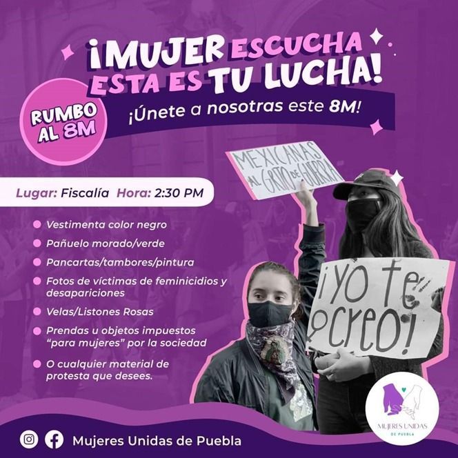 marcha Puebla marzo