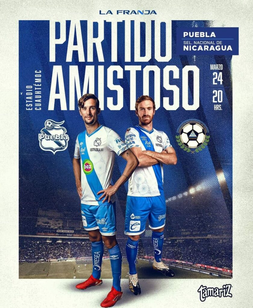 Club Puebla enfrentará a la selección de Nicaragua