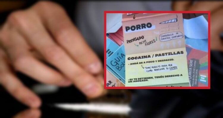 Campaña de consumo de cocaína en Argentina