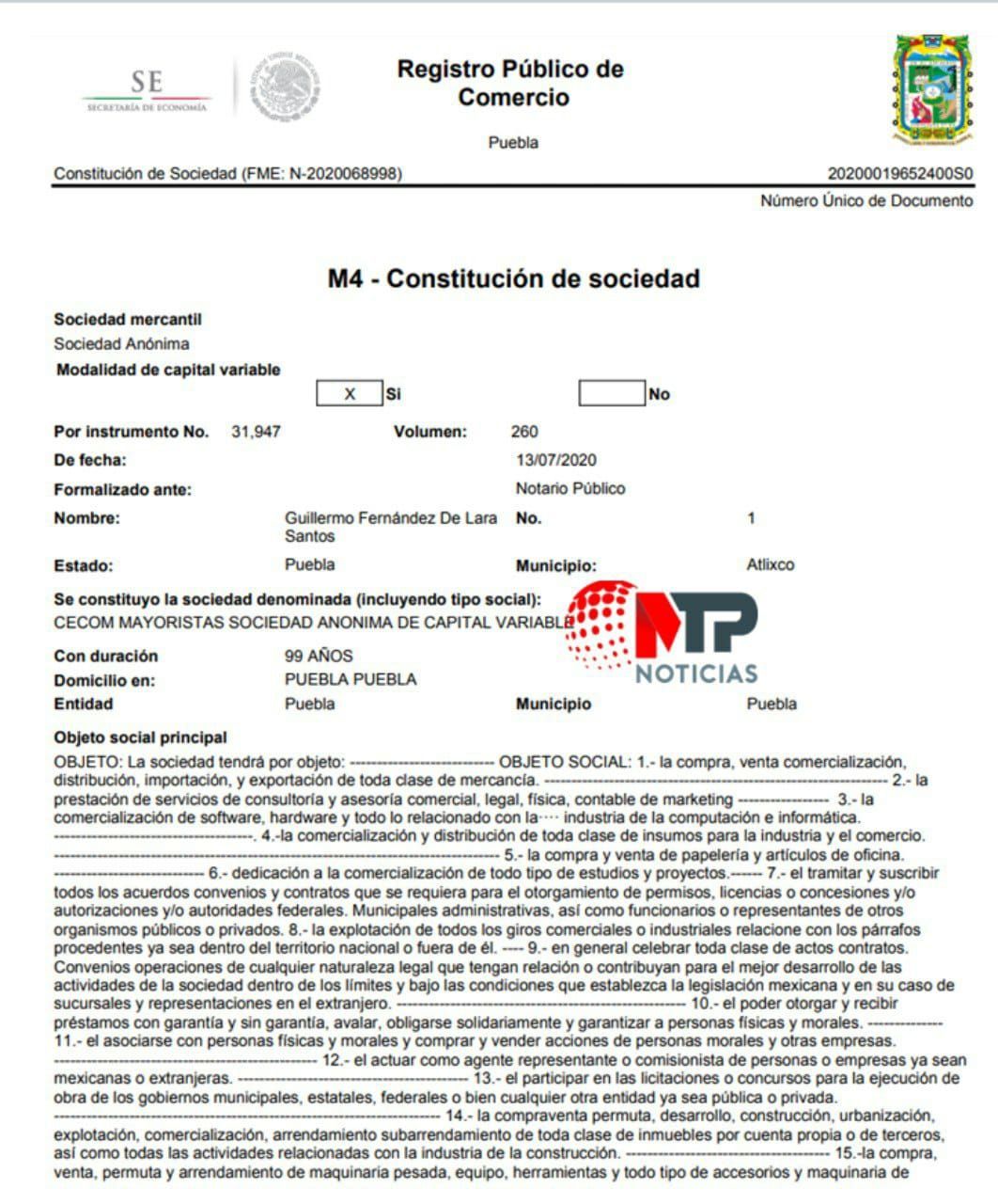 Edmundo Tlatehui paga a Cecom, empresa investigada 