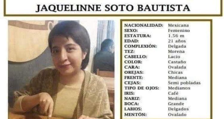 Jaquelinne Soto desaparecida
