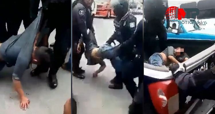 Golpean a presunto ladrón en Texmelucan, Puebla