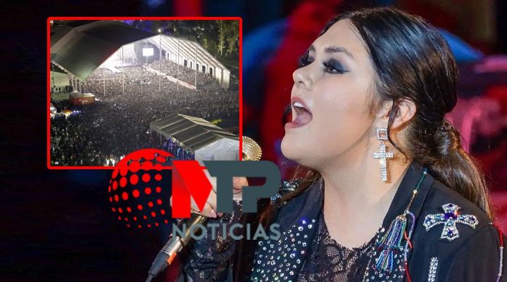 Yuridia habria cantado enferma de COVID en Feria de Puebla ante lleno total