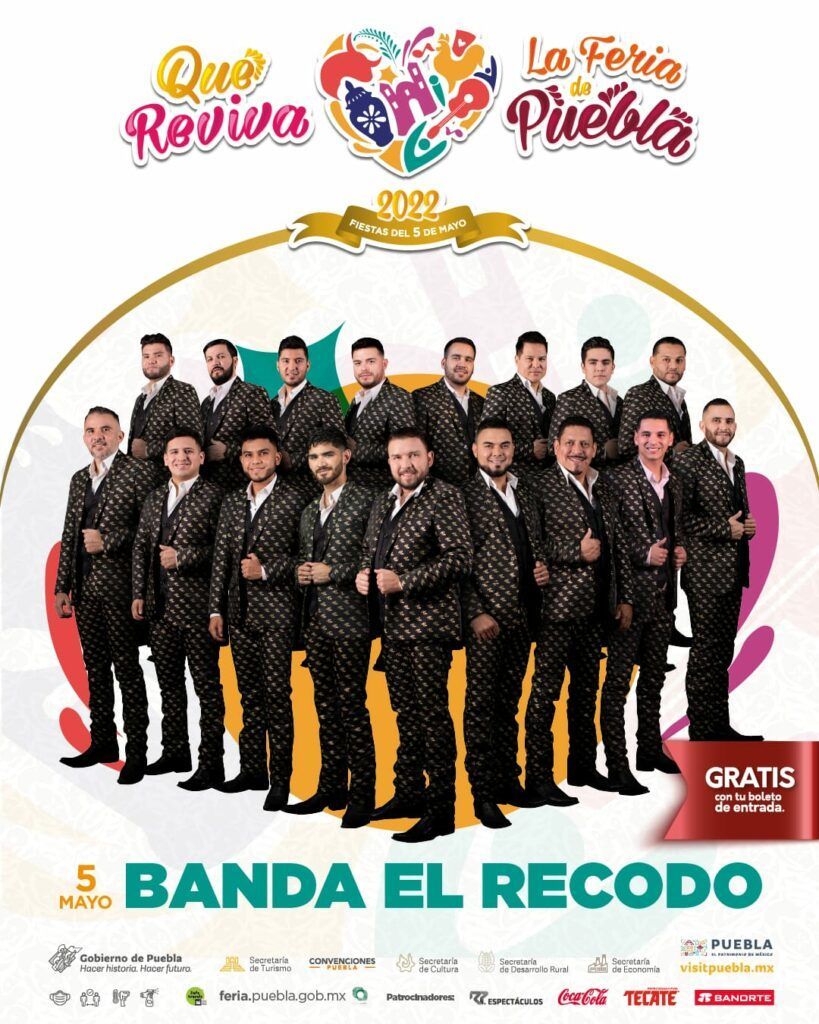 Banld El Recodo en la Feria de Puebla