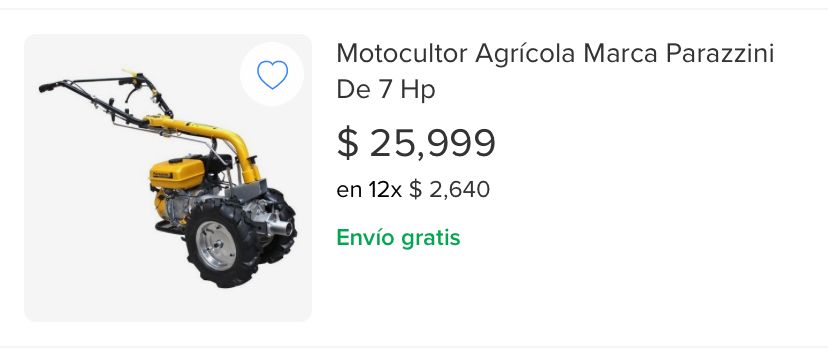 Precio de motocultores