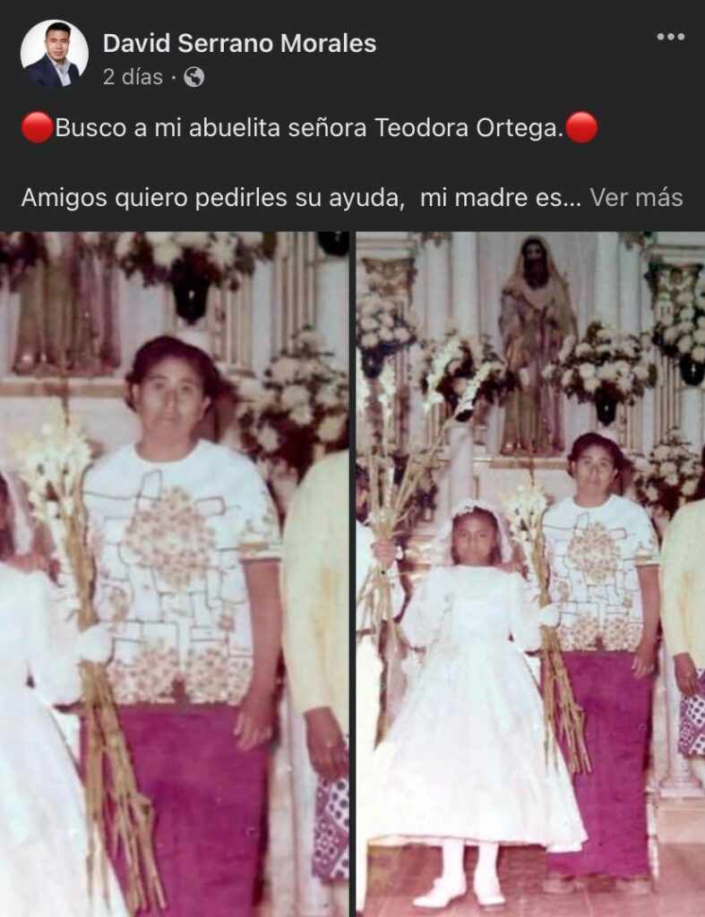 Familia busca a la señora Teodora Ortega