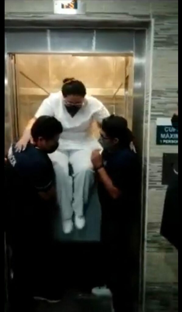 Falla otra vez elevador en IMSS La Margarita