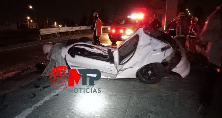 Mañana de accidentes en la México-Puebla