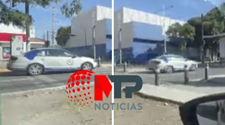Captan en video a personal de la Fiscalia de Puebla cometiendo faltas viales