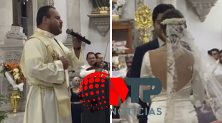 Sacerdote sorprende al cantar Mi Razon de Ser de la Banda MS en plena boda