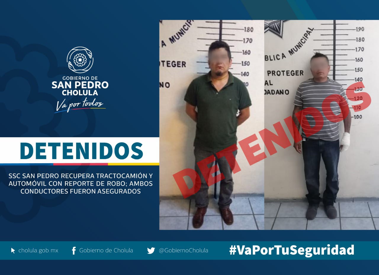 gobierno Paola Angon tractocamión automóvil robado Cholula