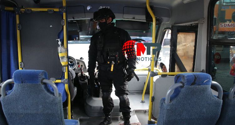 Operativos transporte público Puebla capital