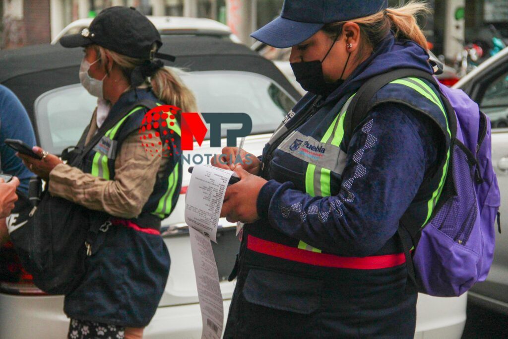 Parquímetros en Puebla multas