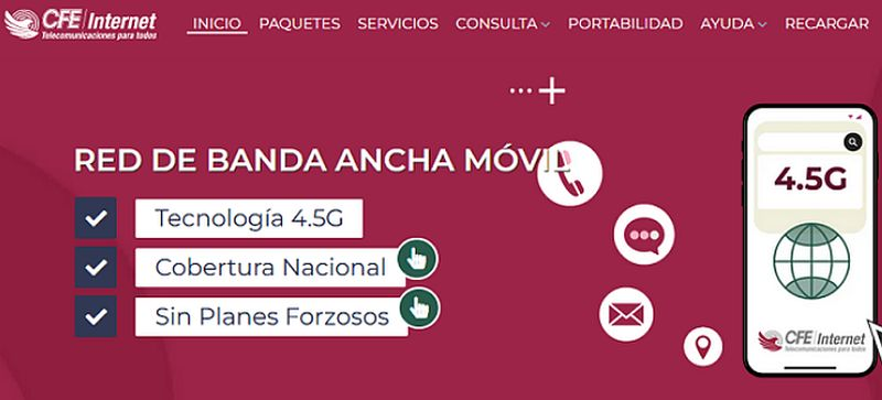 CFE lanza su servicio de internet en todo Mexico