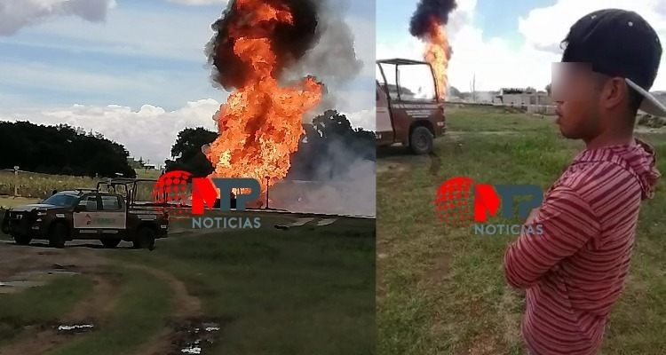"Me dio tiempo correr": niño que se salvó de explosión de ducto de gas LP en Amozoc
