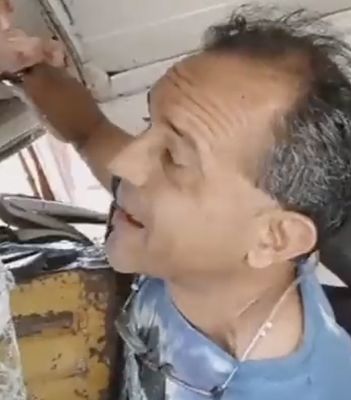 hombre transmite en vivo tras ser embestido por trailer en Puebla 1