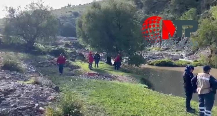 Niño pastorcito cae a río en Cuautinchan