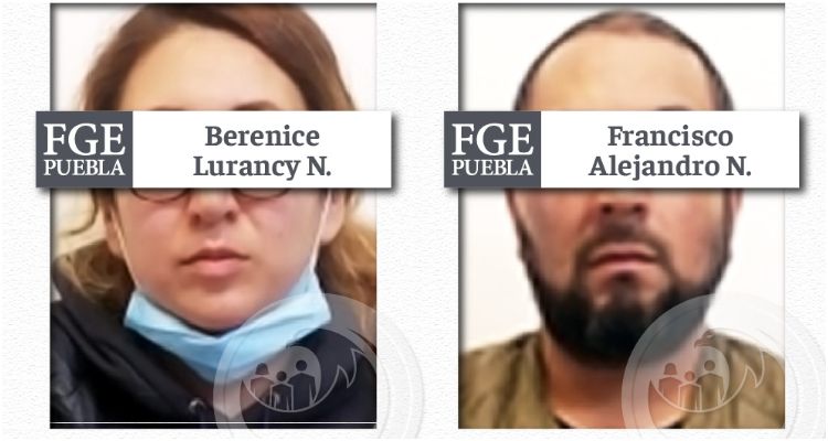 Francisco y Berenice extorsionan a expolicía en Puebla