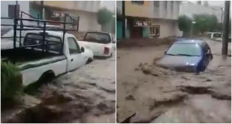Fuerte lluvia en Mixteca poblana