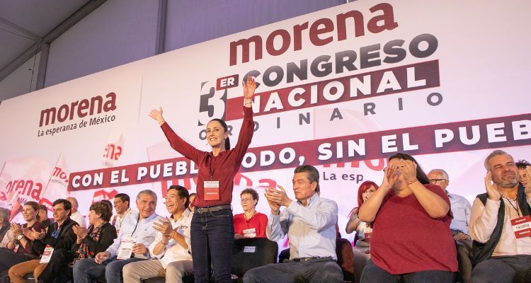 "¡Presidenta, presidenta!": respaldan a Claudia Sheinbaum en Congreso Nacional de Morena
