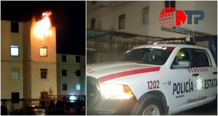 Incendio en departamento de San Miguel Mayorazgo