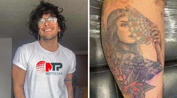 Juan Munchi el poblano que se hizo viral por tatuarse a el rostro de Belinda