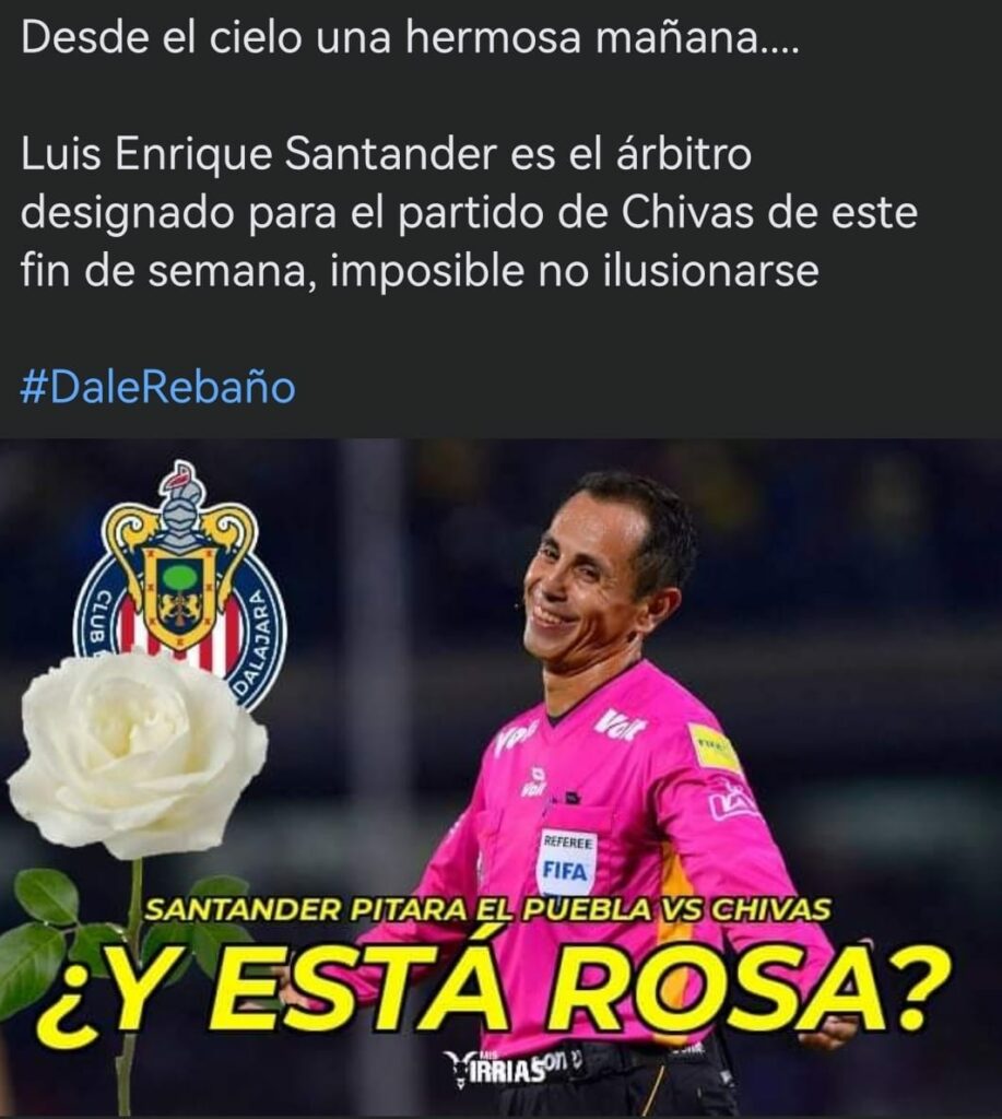 Puebla vs. Chivas: los memes por el arbitro Enrique Santander