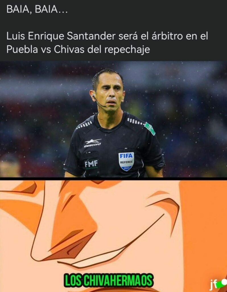 Puebla vs. Chivas: los memes por el arbitro Enrique Santander