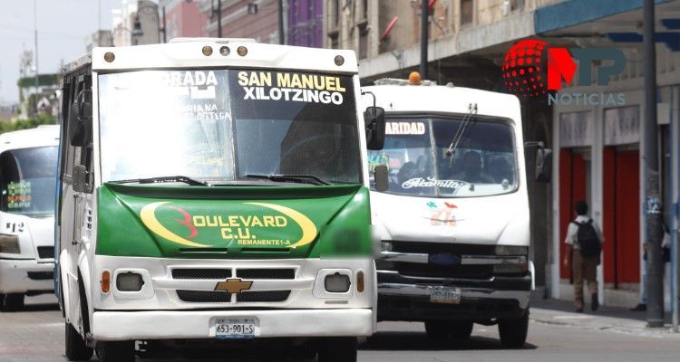 Aumento al pasaje en Puebla, en transporte público