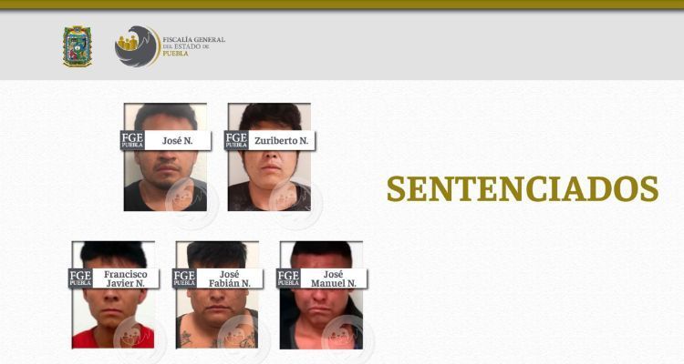 Banda de secuestradores sentenciados en Puebla