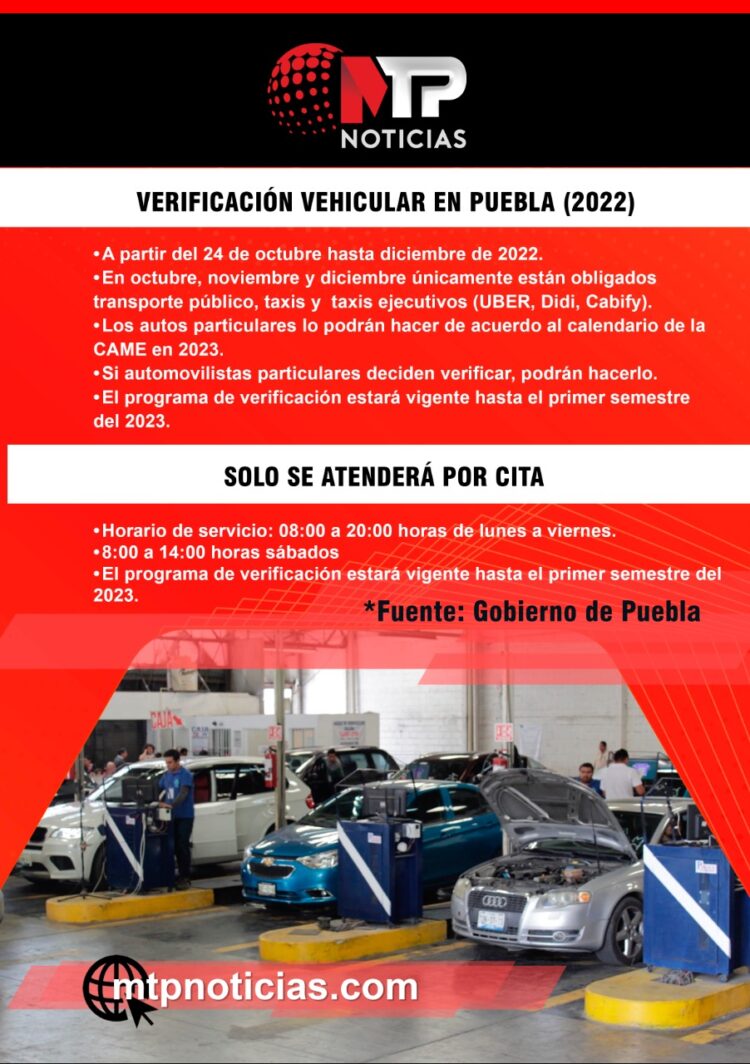 Verificiación vehicular en Puebla, lo que debes saber