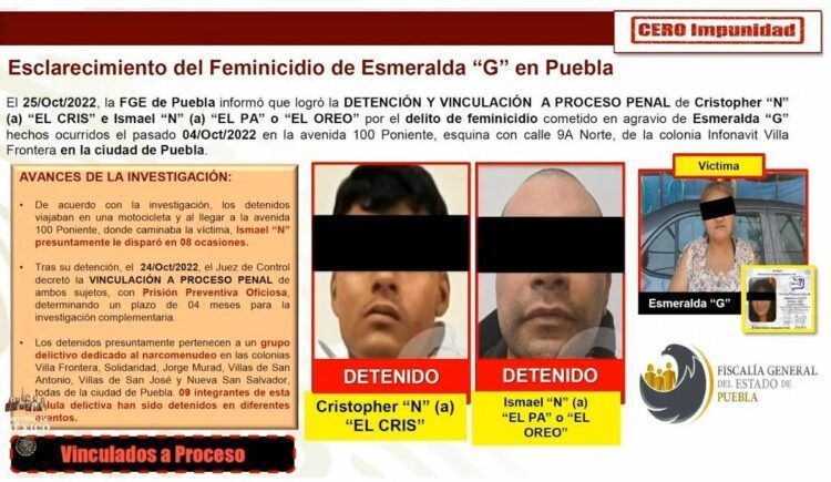 Gobierno de AMLO destaca detención de presuntos asesinos de Blanca Esmeralda