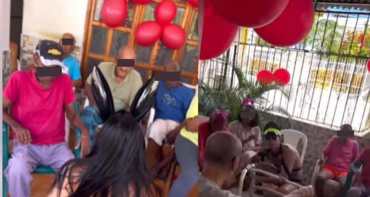 Critican a influencer por llevar show para adultos a asilo en Colombia (VIDEO)