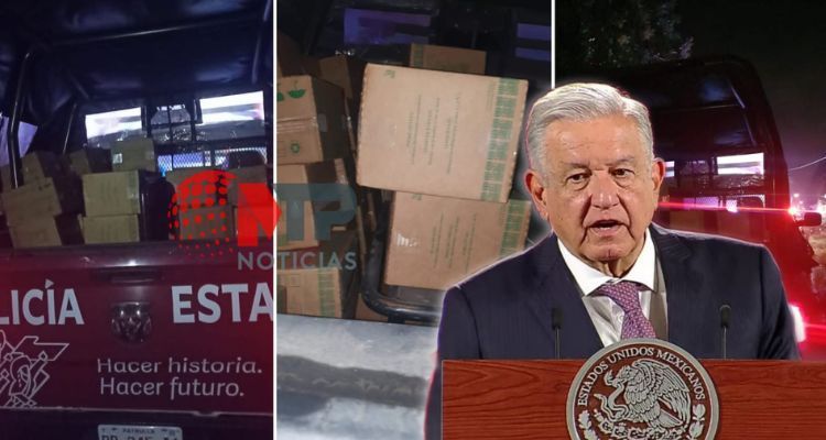 AMLO destaca detención de policías de Puebla y Veracruz por robo; ya son investigados