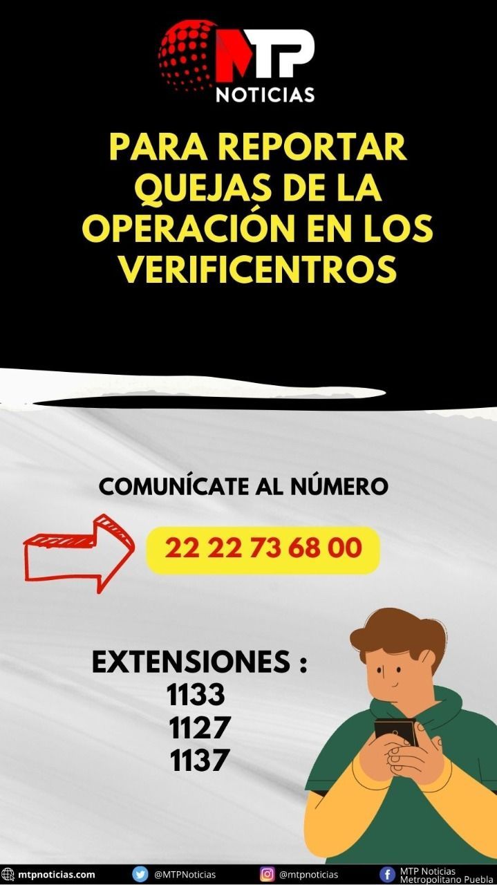Reportar quejas sobre verificación vehicular en Puebla