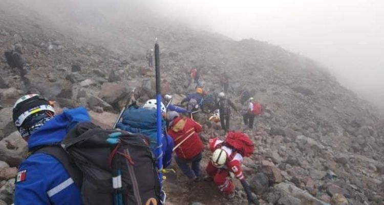 Alpinista muere tras caer de un glaciar del Pico de Orizaba